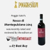 WineEnthusiast: Rosso di Montepulciano 2014